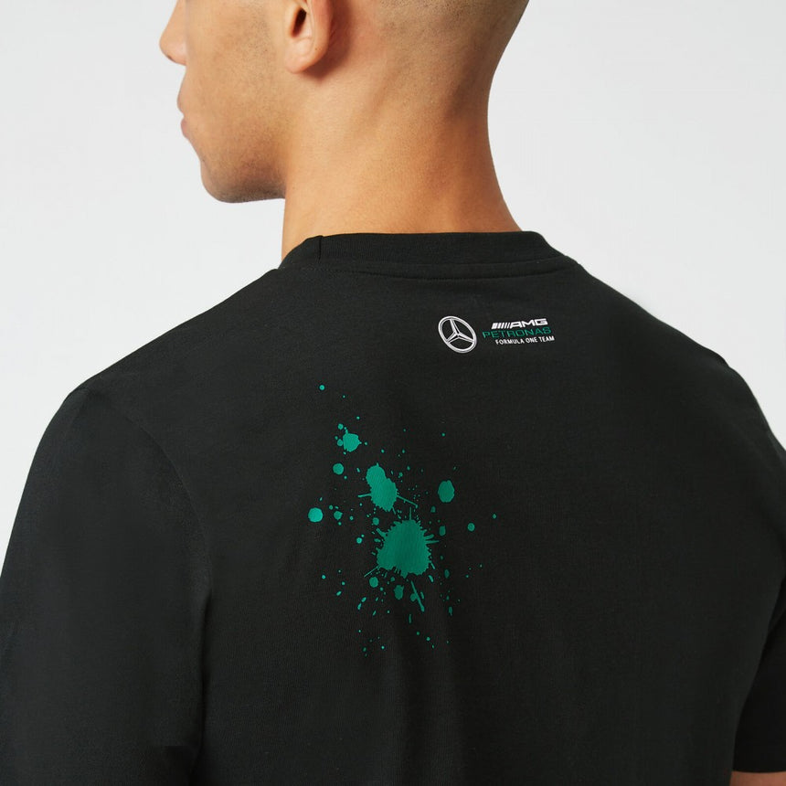 Tričko Mercedes George Russell, GEORGE #63, černé, 2022 - FansBRANDS®