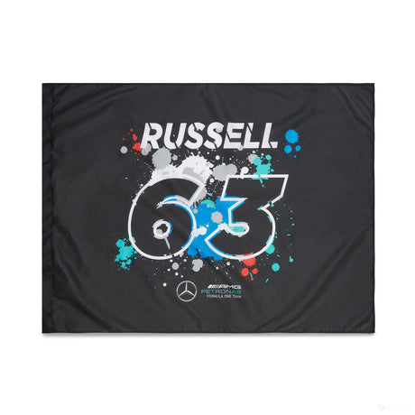 Vlajka Mercedes, George Russell 120x90 cm, vícebarevná, 2022 - FansBRANDS®
