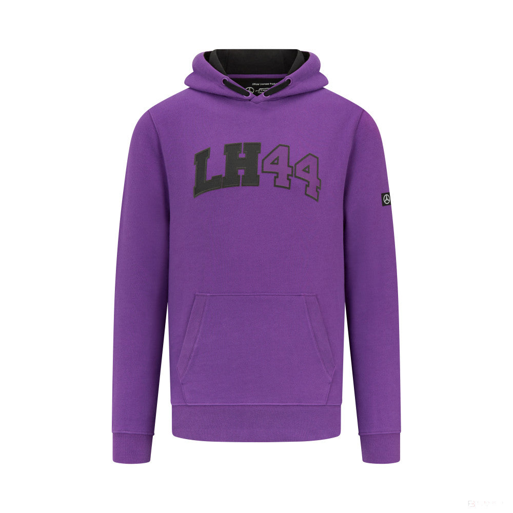 Mercedes sweatshirt, hooded, Lewis Hamilton, purple - FansBRANDS®