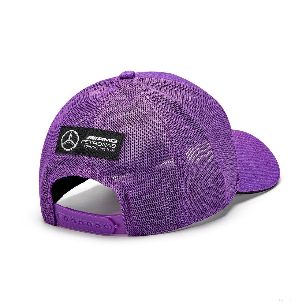 Kšiltovka Mercedes Lewis Hamilton fialová