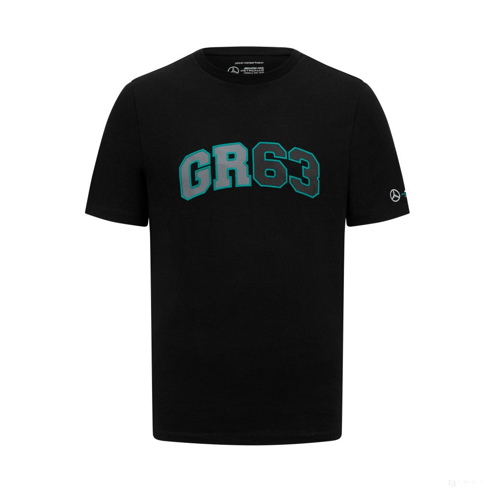 Pánské tričko s logem Mercedes George Russell, černé - FansBRANDS®