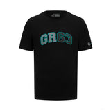 Pánské tričko s logem Mercedes George Russell, černé - FansBRANDS®
