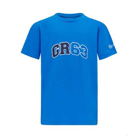 Dětské tričko s logem Mercedes George Russell, modré - FansBRANDS®