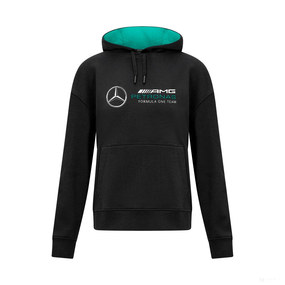 Mercedes, Dámská mikina s kapucí nadměrné velikosti, černá - FansBRANDS®