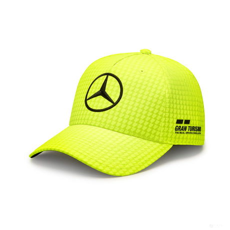 Mercedes Team Lewis Hamilton Col Driver baseballová čepice neon yellow, 2023