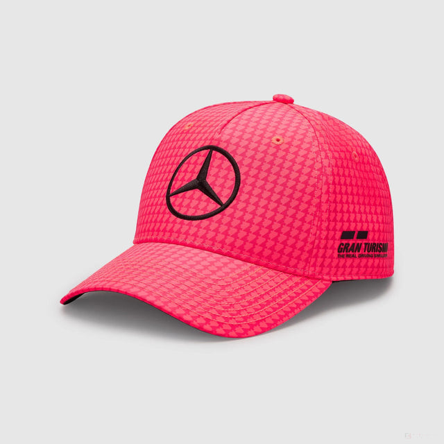 Mercedes Team Lewis Hamilton Col Driver baseballová čepice Neon pink, 2023 - FansBRANDS®