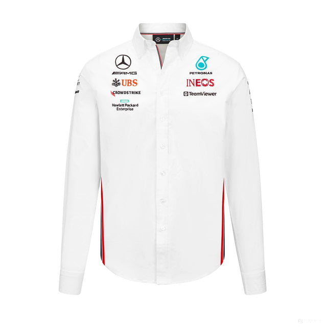 Mercedes Team, pánské týmové tričko, bílé, 2023 - FansBRANDS®