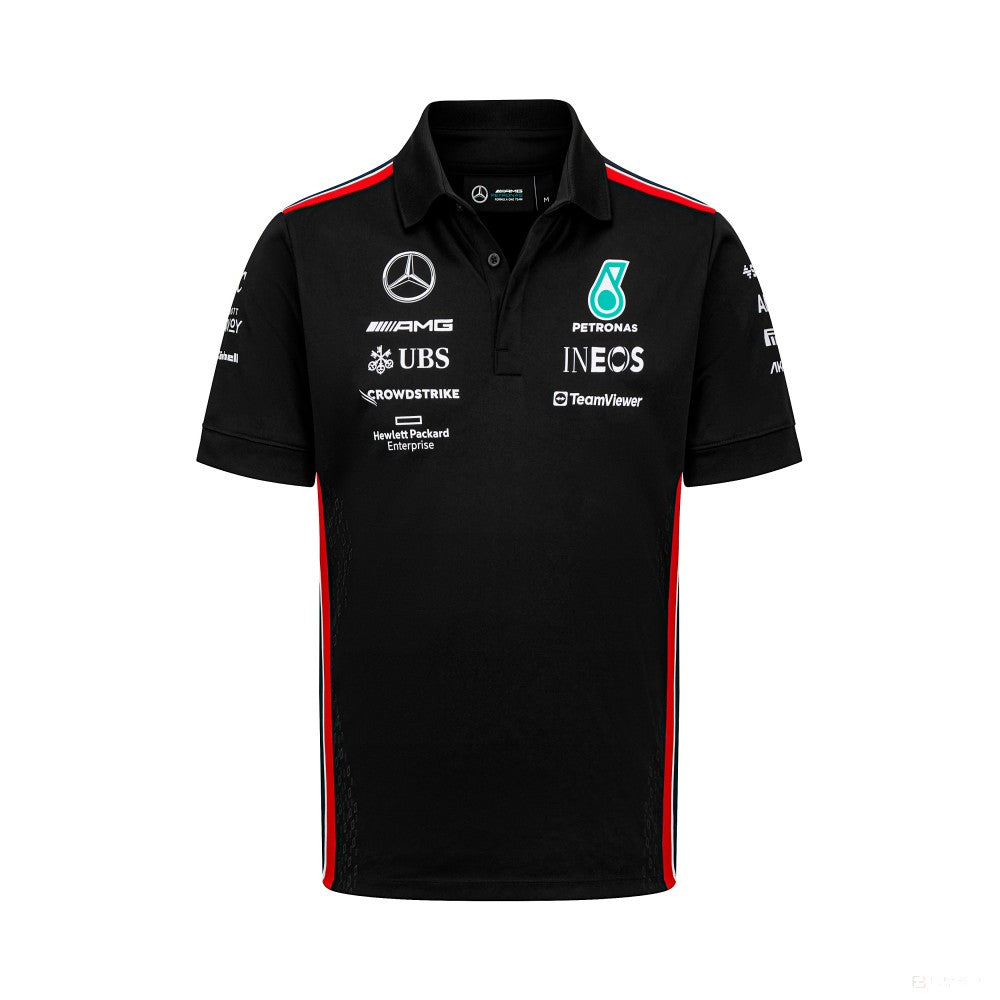 Mercedes Team, pánské tričko, černé, 2023