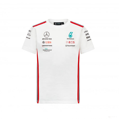 Tričko Mercedes Team Driver, dětské, bílé, 2023 - FansBRANDS®