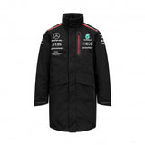 Mercedes Team, pánská pláštěnka, černá, 2023