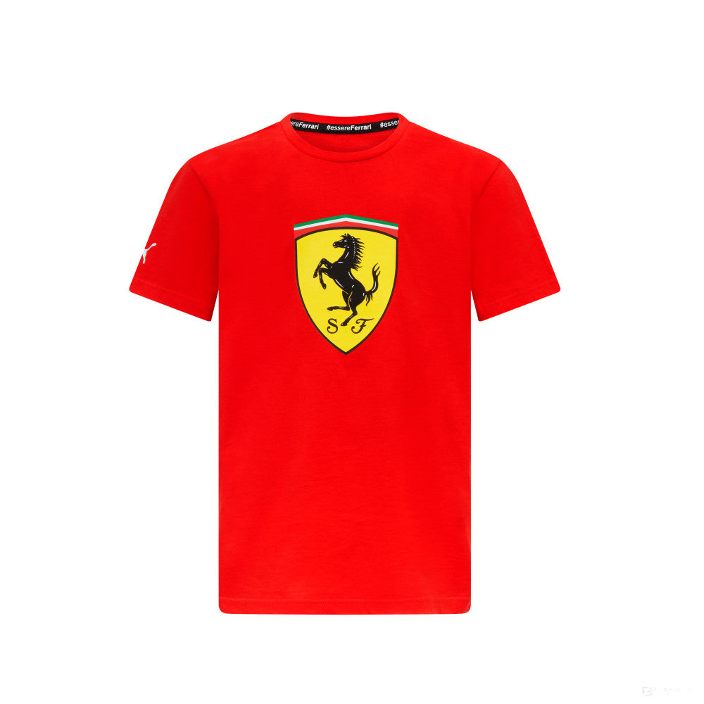 Ferrari t-shirt, large shield, kids, red - FansBRANDS®