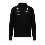Mercedes Team, pletené tričko s dlouhým rukávem, černá, 2023