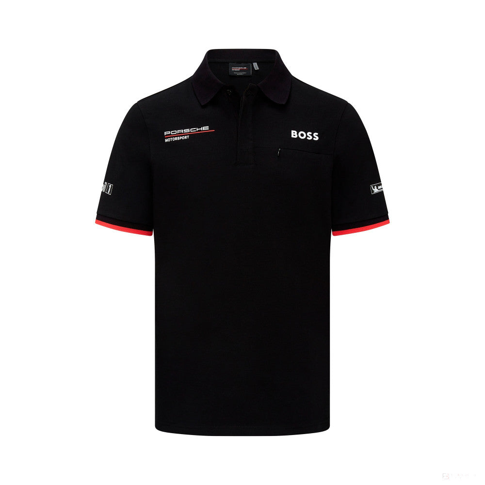 Porsche polo, team, black, 2023 - FansBRANDS®