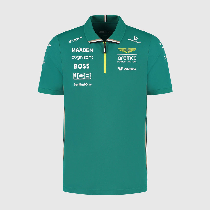 Aston Martin AMF1 Team Poloshirt Grün 🔥
