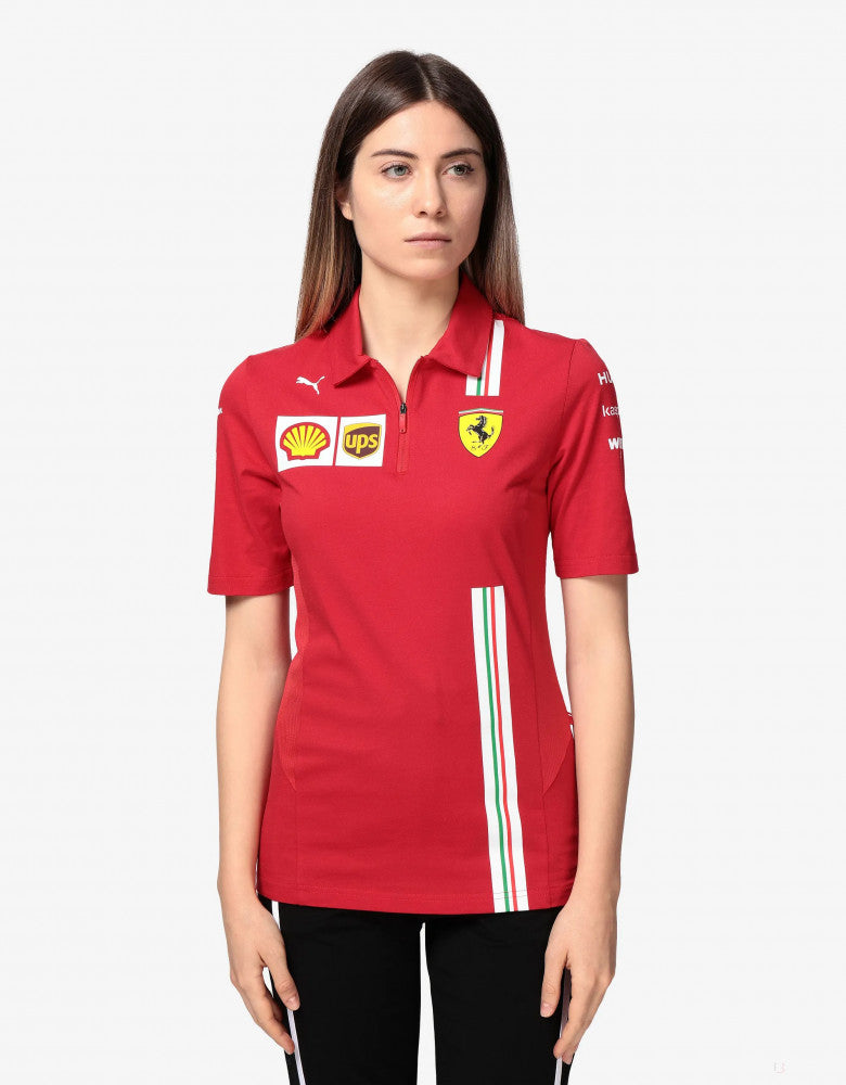 Ferrari Dámské Polo, Tým, Červená, 20/21 - FansBRANDS®