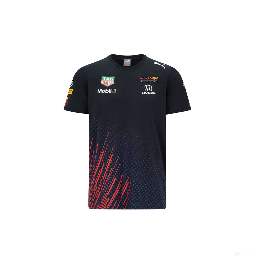 Dětské tričko Red Bull, Puma Team, modré, 2021