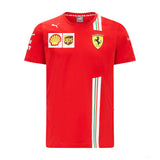 Ferrari tričko, Puma Carlos Sainz, červené, 2021 - FansBRANDS®
