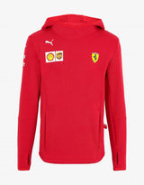 Dětská mikina Ferrari s kapucí, týmová, červená, 20./21 - FansBRANDS®