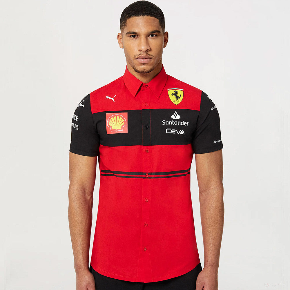 Týmové tričko Puma Ferrari, červené, 2022
