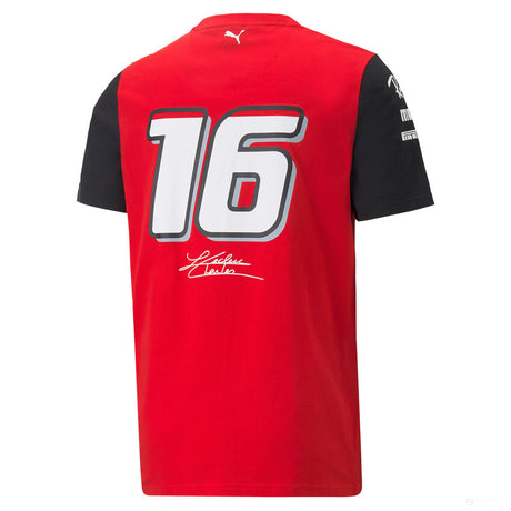 Tričko Puma Ferrari Charles Leclerc, červené, 2022