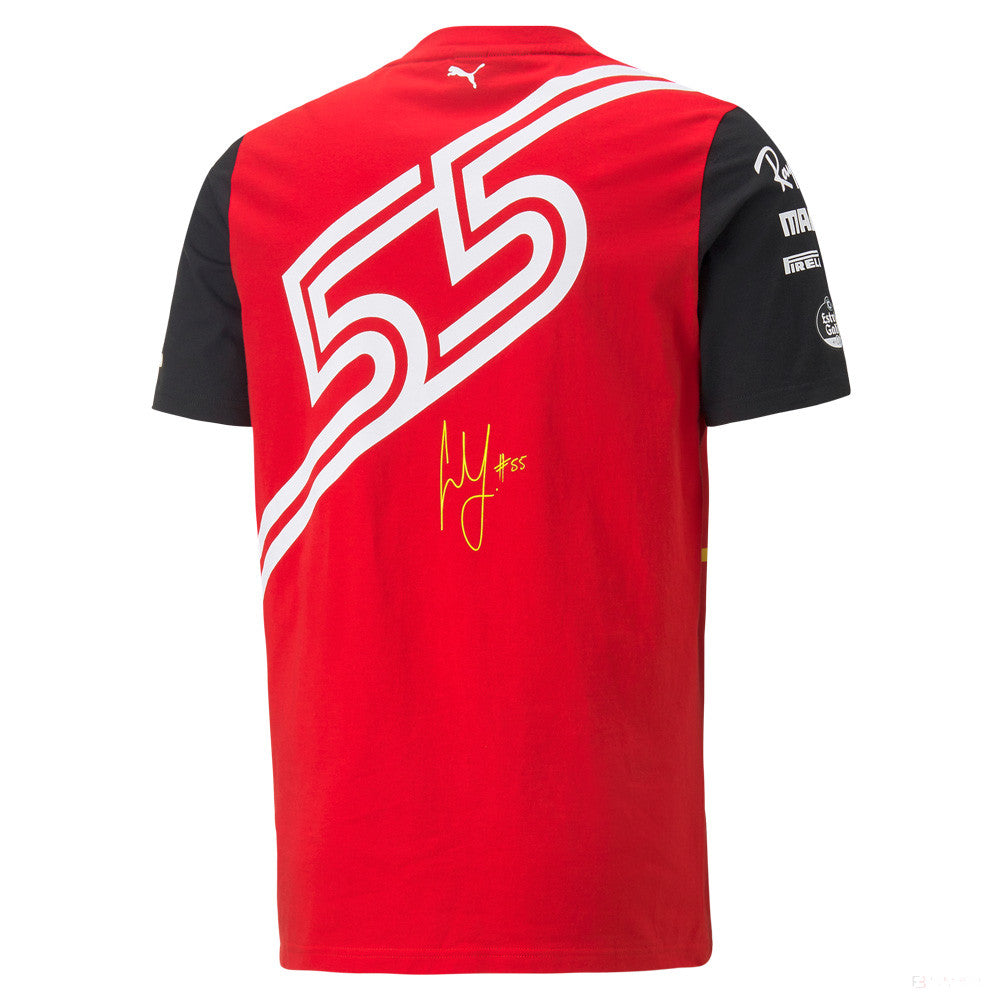 Tričko Puma Ferrari Carlos Sainz, červené, 2022