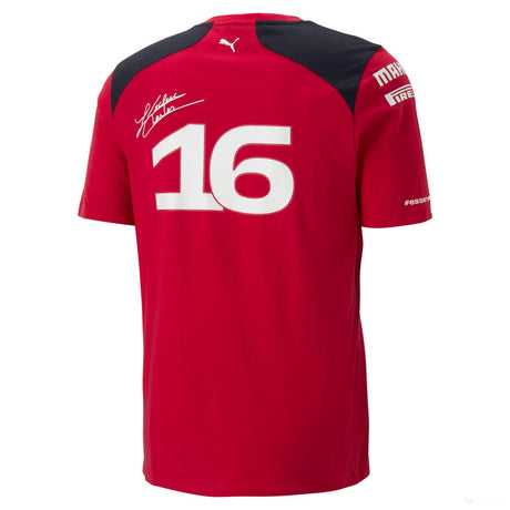 Ferrari t-shirt, Puma, Leclerc, team, red, 2023
