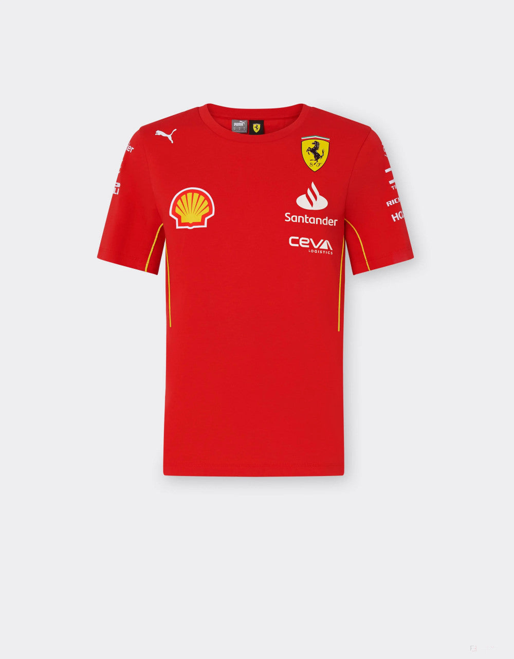 Ferrari tričko, Puma, týmové, dámské, červená, 2024