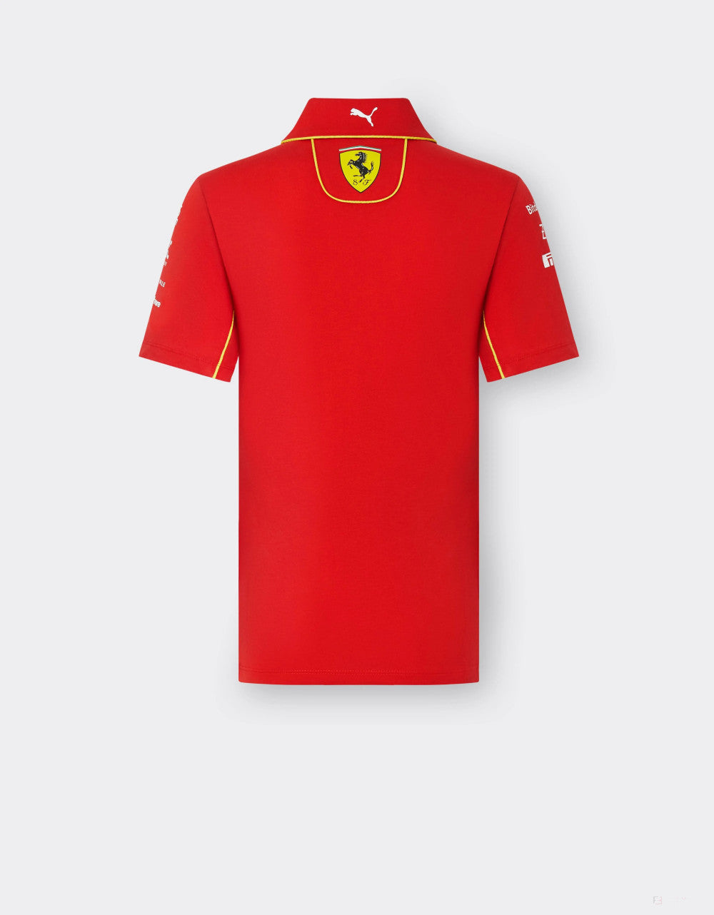 Ferrari tričko s límečkem, Puma, týmové, dámské, červená, 2024