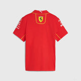 Ferrari tričko s límečkem, Puma, týmové, dětské, červená, 2024 - FansBRANDS®