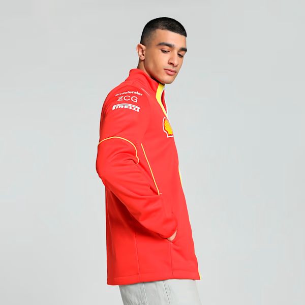 Ferrari bunda, Puma, týmové, softshell, červená, 2024