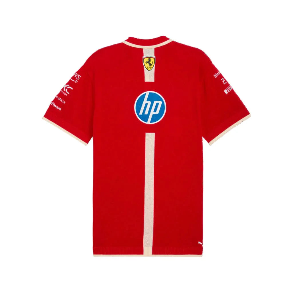 Scuderia Ferrari SE Týmové Pletené Polo tričko 🔥