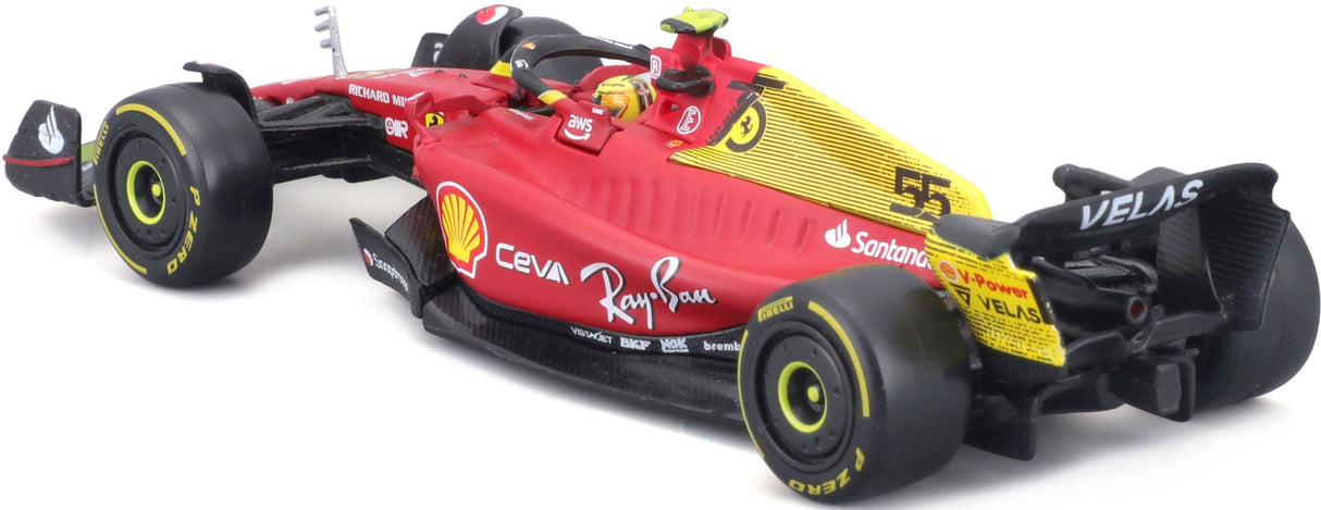 Model vozu Ferrari, F1-75, GP Itálie, bburago, 1:24, Carlos Sainz #55, 2022