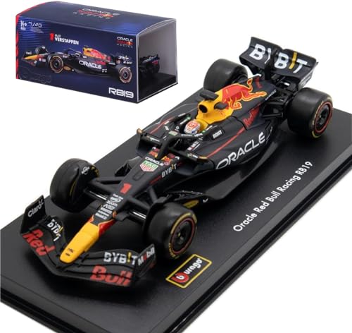 Model vozu Red Bull Racing RB19, bburago, 1:43, Max Verstappen #1, akrylová krabice, 2023