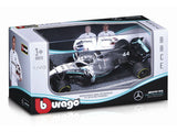 Mercedes modelové auto, bburago, Lewis Hamilton #44, W10 EQ Power+