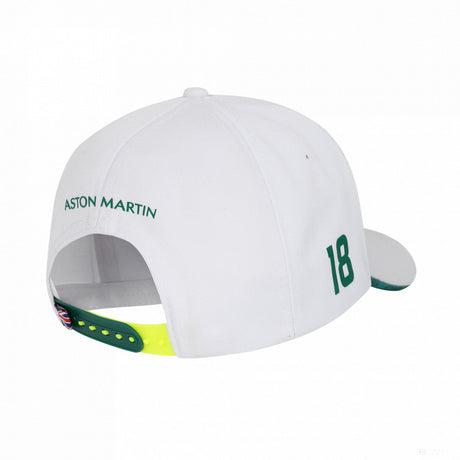 Baseballová čepice Aston Martin Lance Stroll, pro dospělé, bílá, 2022