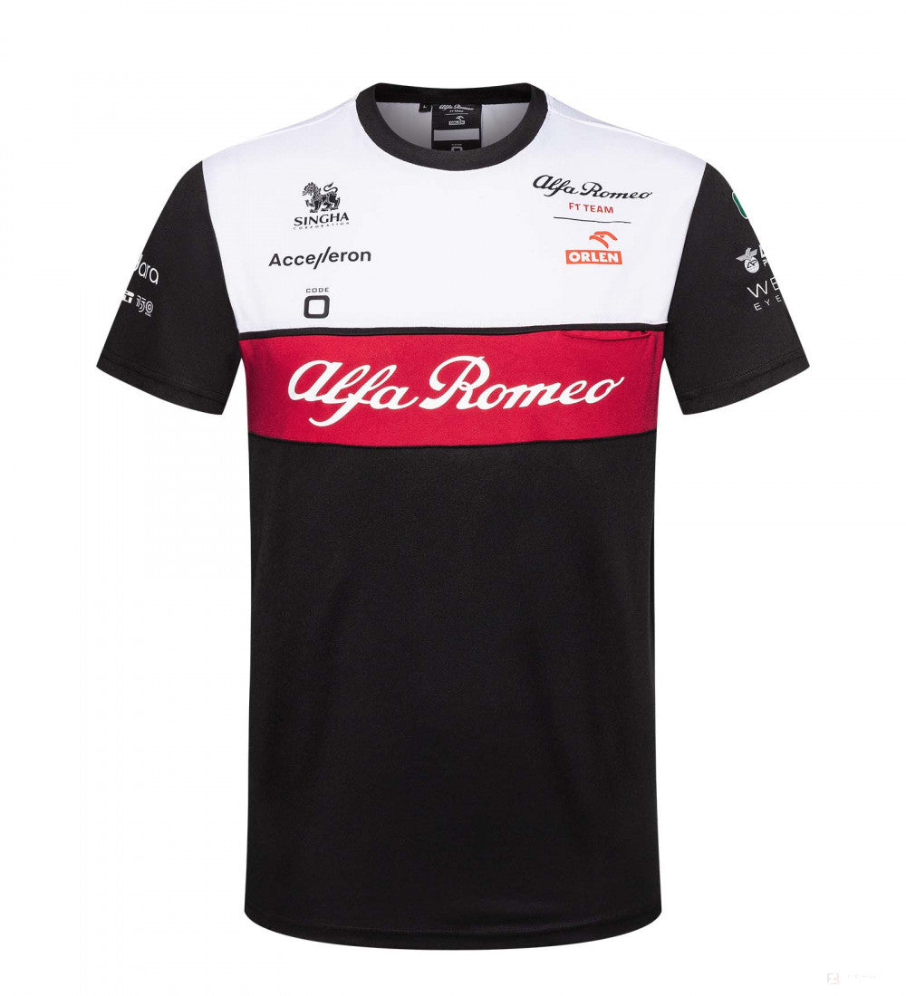 Tričko Alfa Romeo Team, černé, 2022