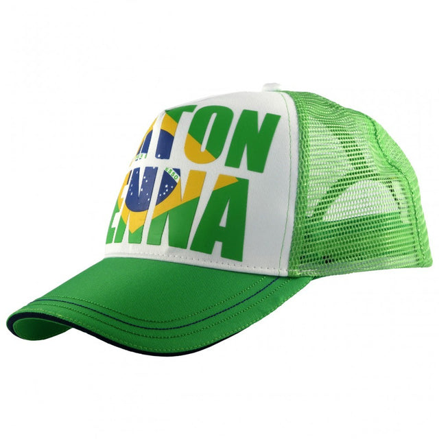 Baseballová čepice Ayrton Senna, Brazílie, pro dospělé, zelená, 2015 - FansBRANDS®