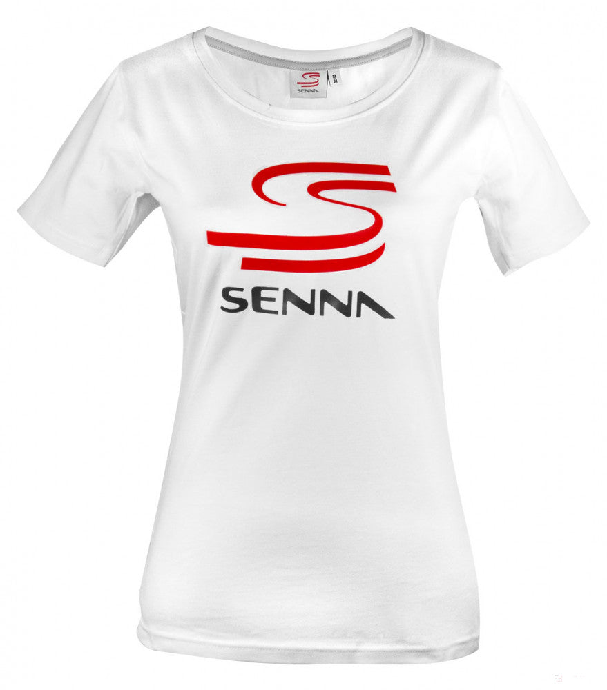 Dámské tričko Ayrton Senna, Ayrton Senna, bílé, 2020 - FansBRANDS®