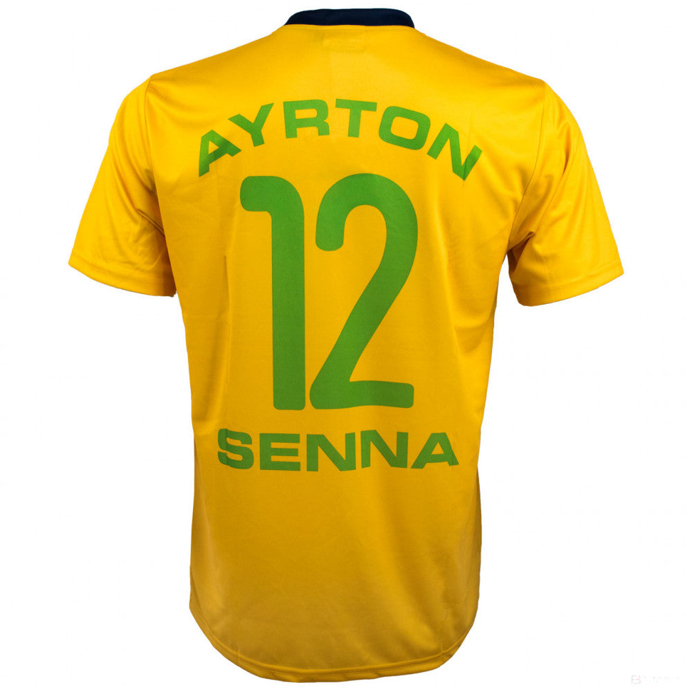 Tričko Ayrton Senna, helma, žlutá, 2020