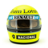 Mini přilba Ayrton Senna, měřítko 1:2, žlutá, 1985 - FansBRANDS®
