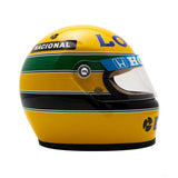 Mini přilba Ayrton Senna, 1987 Mini přilba, měřítko 1:2, žlutá, 2020