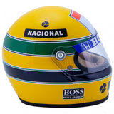 Ayrton Senna Mini Helmet 1988, měřítko 1:2, žlutá, 2020 - FansBRANDS®