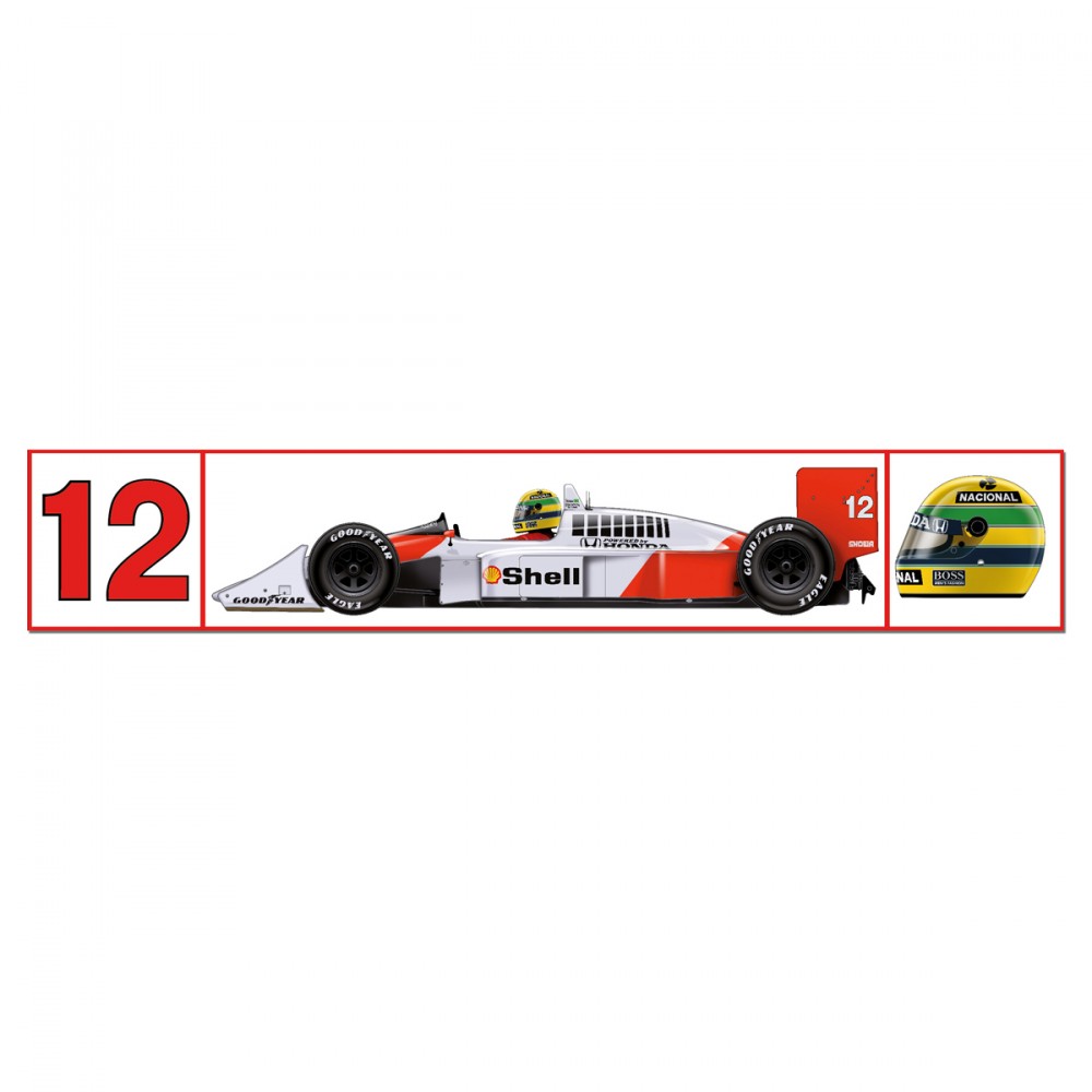 Nálepka McLaren, Nálepka 1988, bílá, 2018