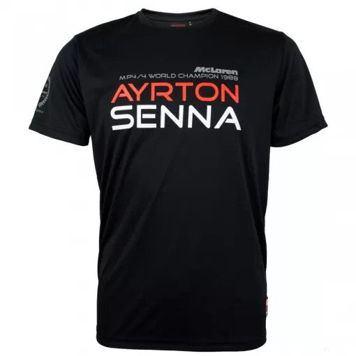 Tričko Ayrton Senna, 1988, Černá, 2016 - FansBRANDS®