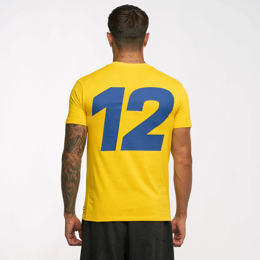 Ayrton Senna tričko, #SENNA, žlutá