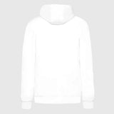 Ayrton Senna mikina s kapucí, pruhovaná, bílá