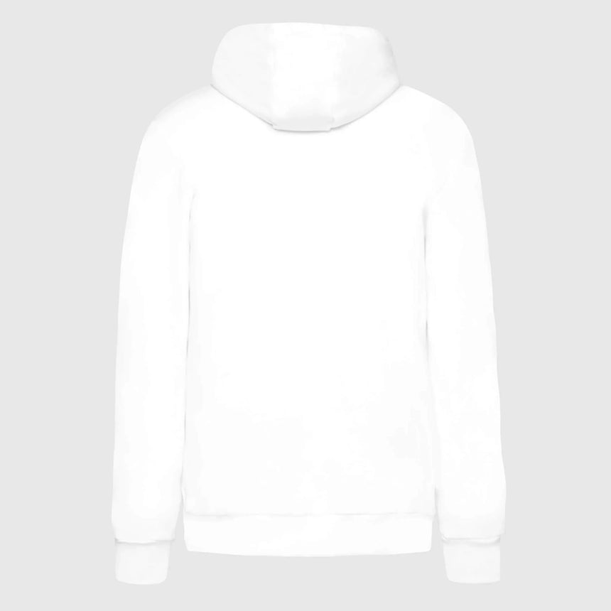 Ayrton Senna mikina s kapucí, pruhovaná, bílá