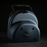 kšiltovka Ayrton Senna, Nacional, originál 1984, s textilním pevným pouzdrem, modrá