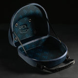 kšiltovka Ayrton Senna, Nacional, originál 1984, s textilním pevným pouzdrem, modrá