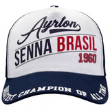 Baseballová čepice Ayrton Senna, Brazílie 1960, pro dospělé, modrá, 2017